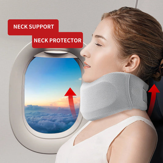 Travel Neck Braces Soft Neck supports corrector Relieves Spine Pressure Neck Brace for Home School Office sleep