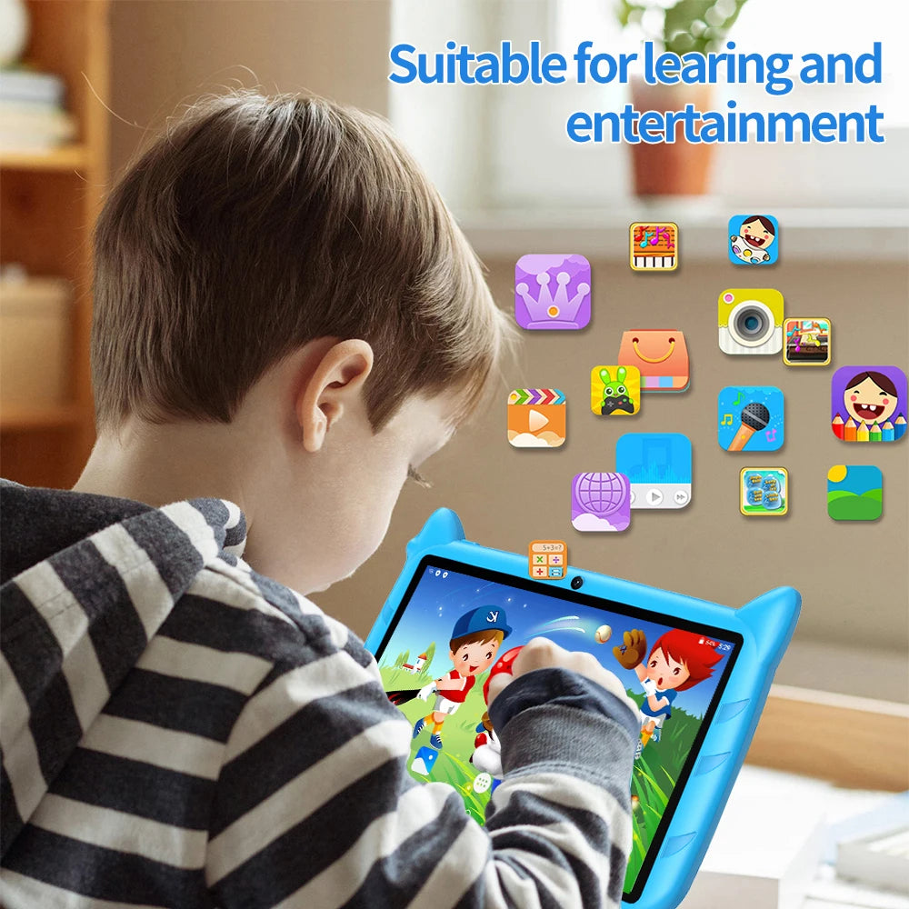 BDF Children's Gift Children's Learning and Education Partner 7-inch tablet 4GB RAM 64GB ROM Android 13.0 4000mAh Supports WIFI