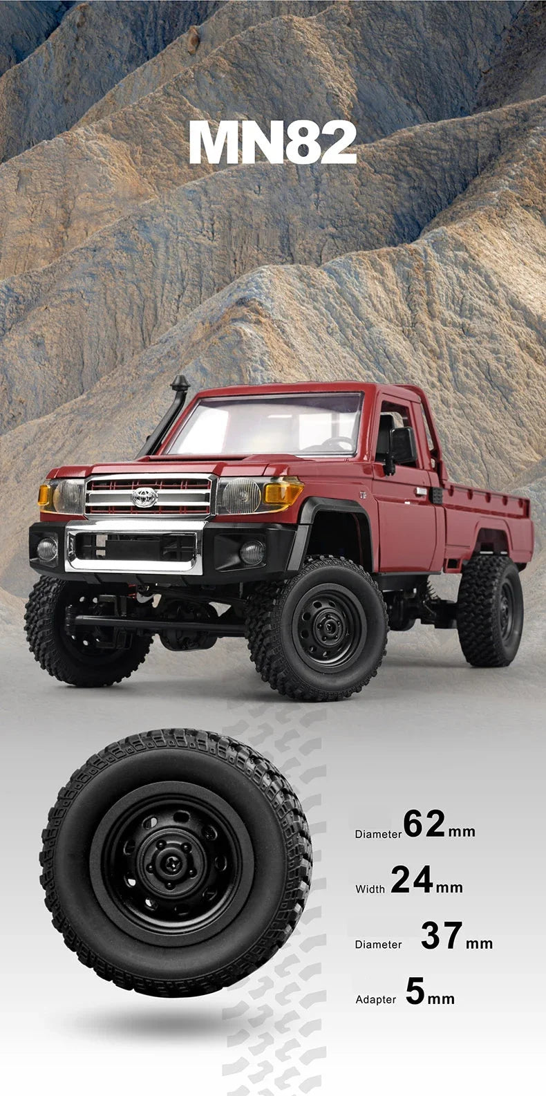 ZWN MN82 MN82S LC79 1/12 Full Scale RC Pickup Short Truck 4WD Remote Control Climbing Off-road Car Toys for Kids Christmas Gifts