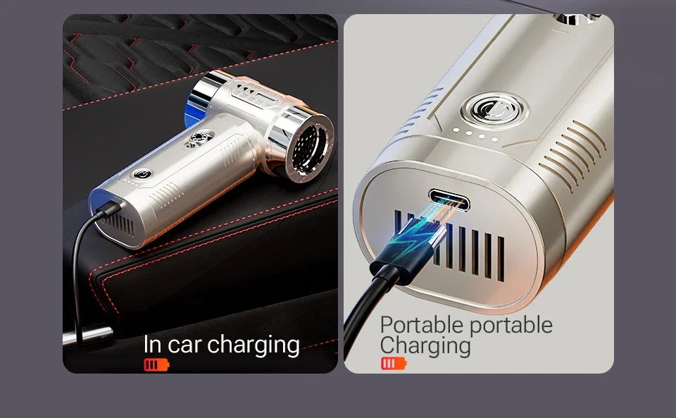 SZUK Mini Air Blower Powerful Turbo Jet Fan Brushless Motor Handheld  Dust Fan Portable Turbofan air blower Car Vacuum Cleaner