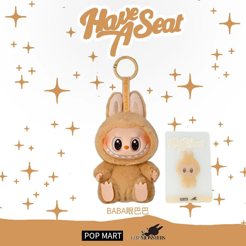New Labubu Gift Lacquered Doll Clothes Doll Keychain Trendy Toy Blind Box 2 Glue Face Bag Pendant Decoration Toys Friend Gift