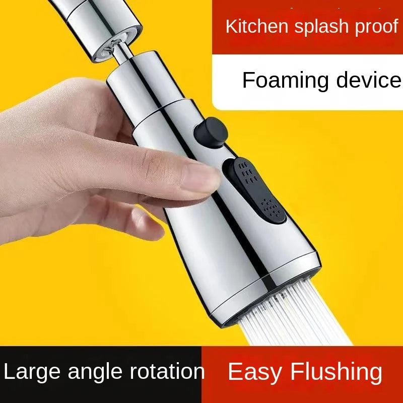 Kitchen Faucet Scrape Wash Anti-splash Faucet 360 ° Rotating Bubblers Lengthening Extender Home Kitchen and Bath Shower