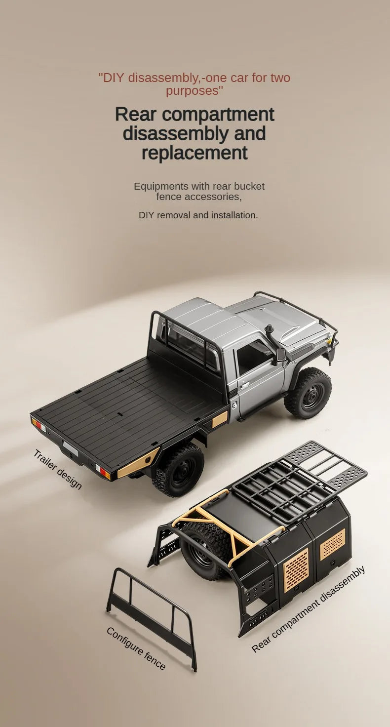 ZWN MN82 MN82S LC79 1/12 Full Scale RC Pickup Short Truck 4WD Remote Control Climbing Off-road Car Toys for Kids Christmas Gifts