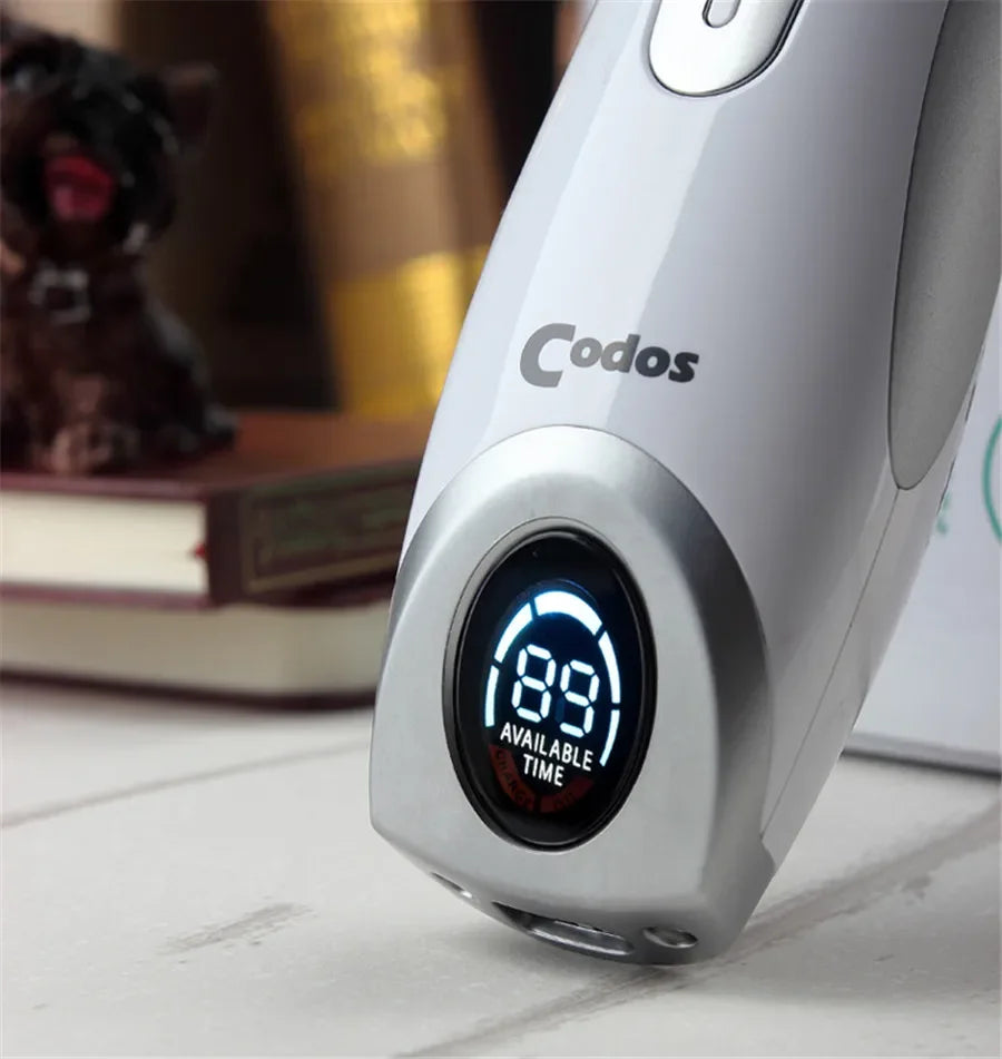 Codos CP9600 Professional Pet Clipper Cat Dog Clippers Shaver Electric Grooming Trimmer Rechargeable Haircut Machine LCD Display