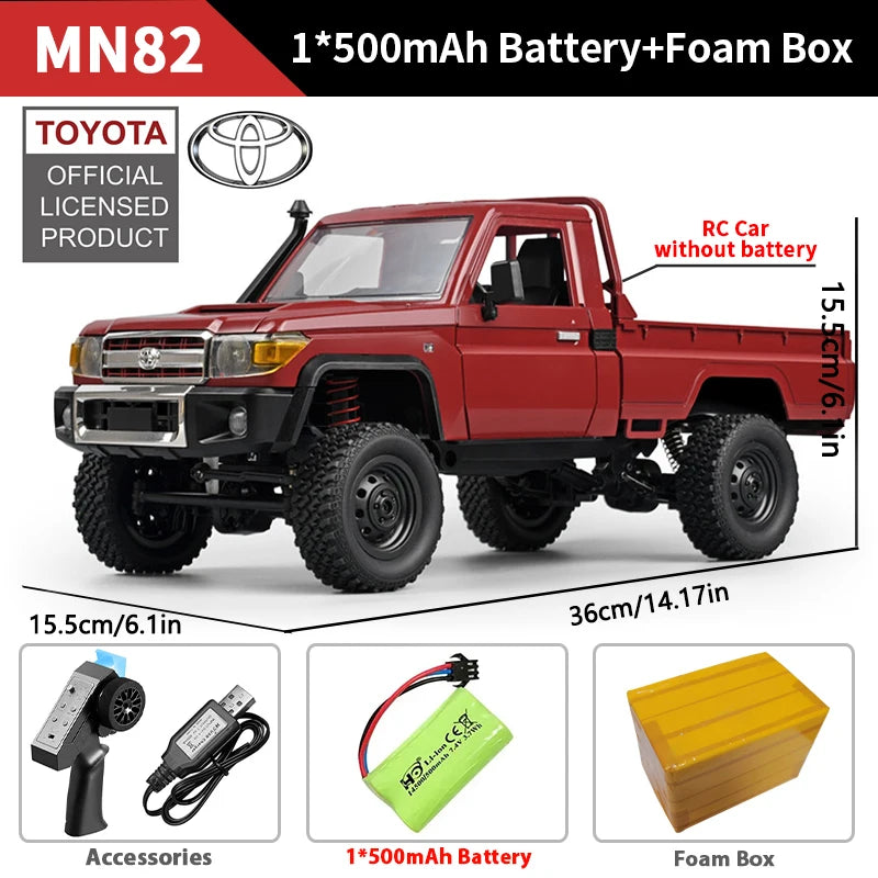 ZWN MN82 MN82S LC79 1/12 Full Scale RC Pickup Short Truck 4WD Remote Control Climbing Off-road Car Toys for Kids Christmas Gifts