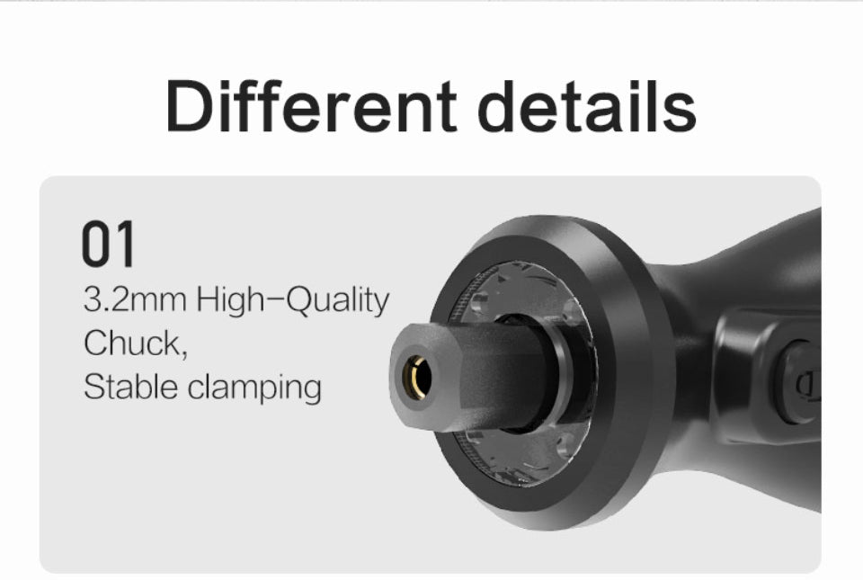 Worx 8V Rotary Tool WX106 Cordless Mini Drill Engraving Grinding Polishing Machine USB Charger Variable Speed Power Tools Set