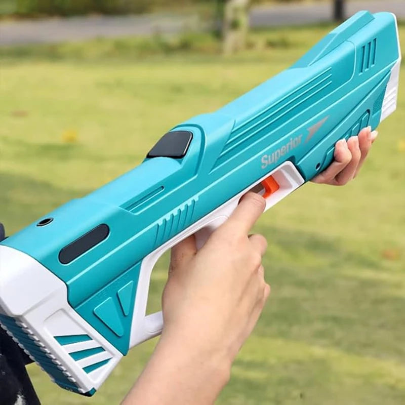 Full  Automatic Electric Water Gun Toys 43cm Portable Children Adult Summer Beach Outdoor Fight Fantasy Toys for Boys Kids Game