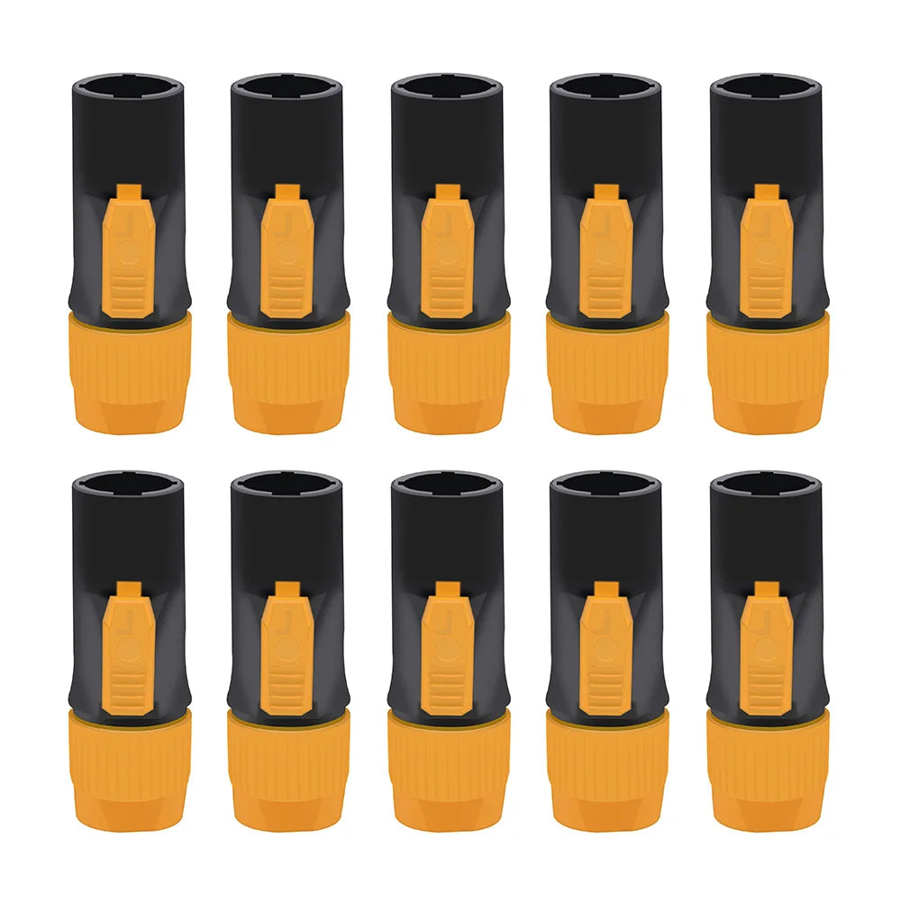 10pcs New IP65 Waterproof Locking PowerCon Chassis Connectors NAC3MPX or NAC3MX-W + NAC3FPX + Powercon True Connector NAC3FX-W