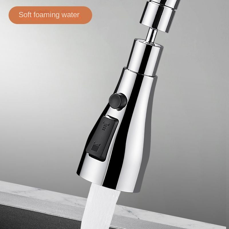 Kitchen Faucet Scrape Wash Anti-splash Faucet 360 ° Rotating Bubblers Lengthening Extender Home Kitchen and Bath Shower