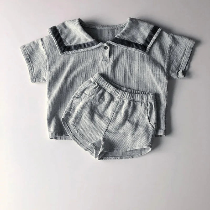 Children's Clothing Clothing Sets For Boys Girls Muslin Clothes Kids Todler Top And Shorts 2pcs Outfits Spanish Baby Cotton Suit