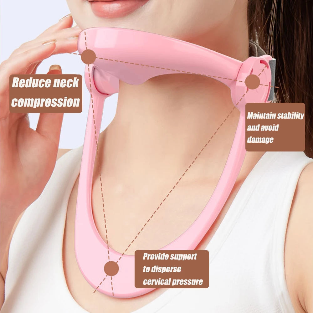 Adjustable Neck Support,Neck Traction Device,Decompressed,Fashion Neck Brace Cervical Collar,Forward Neck Posture Corrector