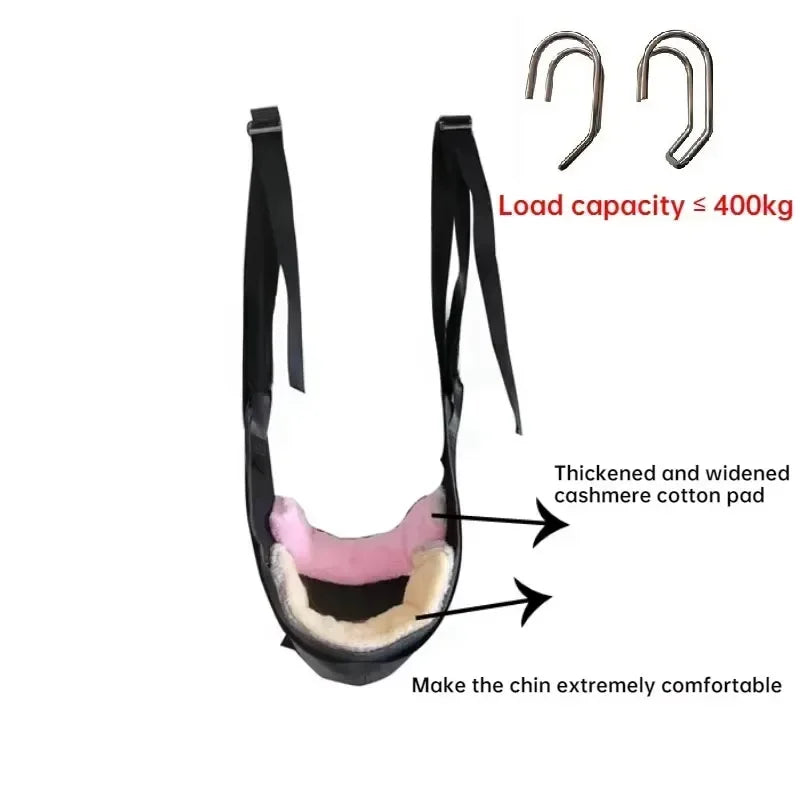 Neck Exercise Stretcher Horizontal Bar Hook Type Household Sling Neck Massager Nursing Rehabilitation Cervical Traction Belt
