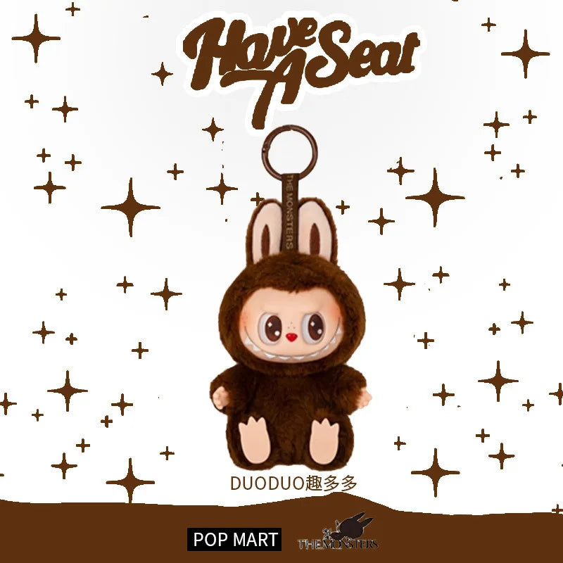 New Labubu Gift Lacquered Doll Clothes Doll Keychain Trendy Toy Blind Box 2 Glue Face Bag Pendant Decoration Toys Friend Gift