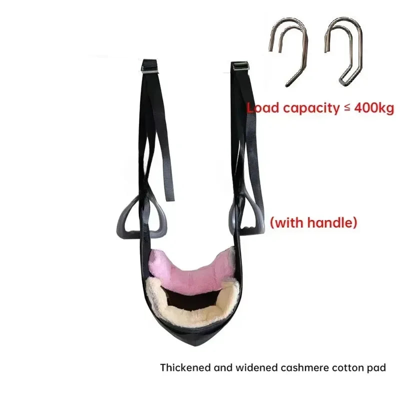 Neck Exercise Stretcher Horizontal Bar Hook Type Household Sling Neck Massager Nursing Rehabilitation Cervical Traction Belt