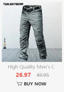 High Quality Men's Jeans Multi Pocket Denim Cargo Pants Oversized Casual Pants Men Clothing Loose Trousers 29-44 A2F125