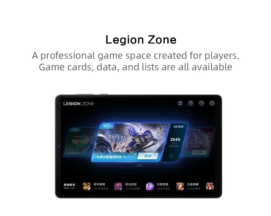 Original Lenovo LEGION Y700 2023 8.8 Inch Snapdragon 8+ ZUI15 16G 512G 12G 256G WIFI Dual-type-C Interface Gaming Tablet