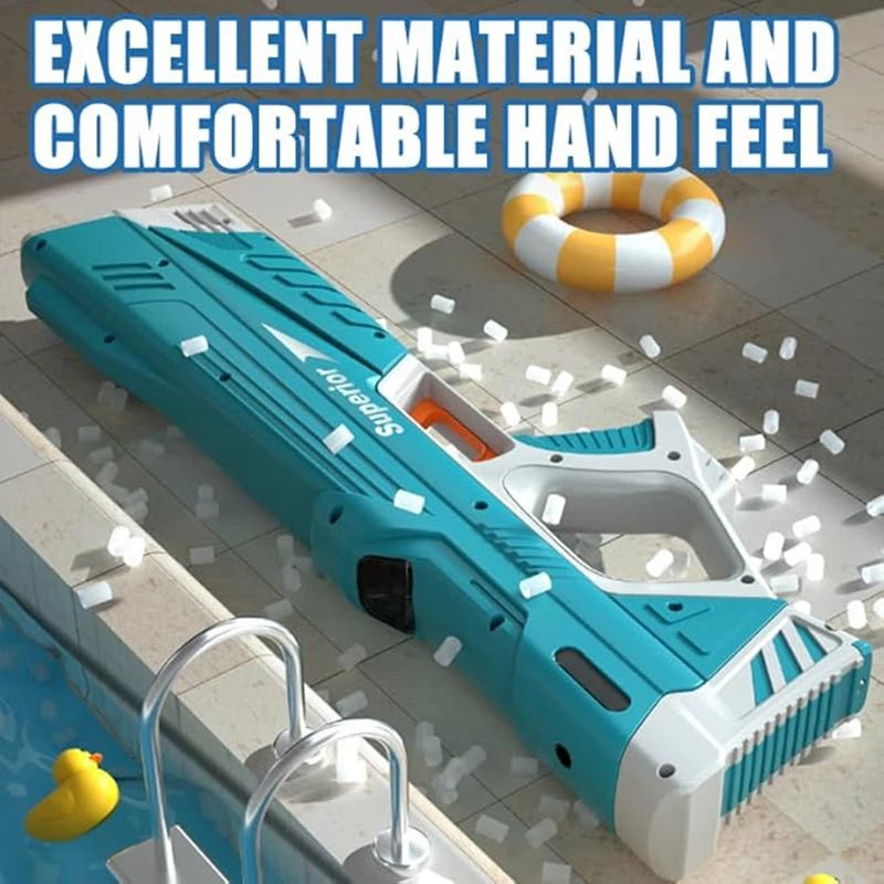 Full  Automatic Electric Water Gun Toys 43cm Portable Children Adult Summer Beach Outdoor Fight Fantasy Toys for Boys Kids Game